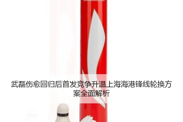 武磊伤愈回归后首发竞争升温上海海港锋线轮换方案全面解析